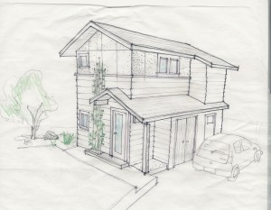 Studio DEC design rendering of the McTrax Cottage
